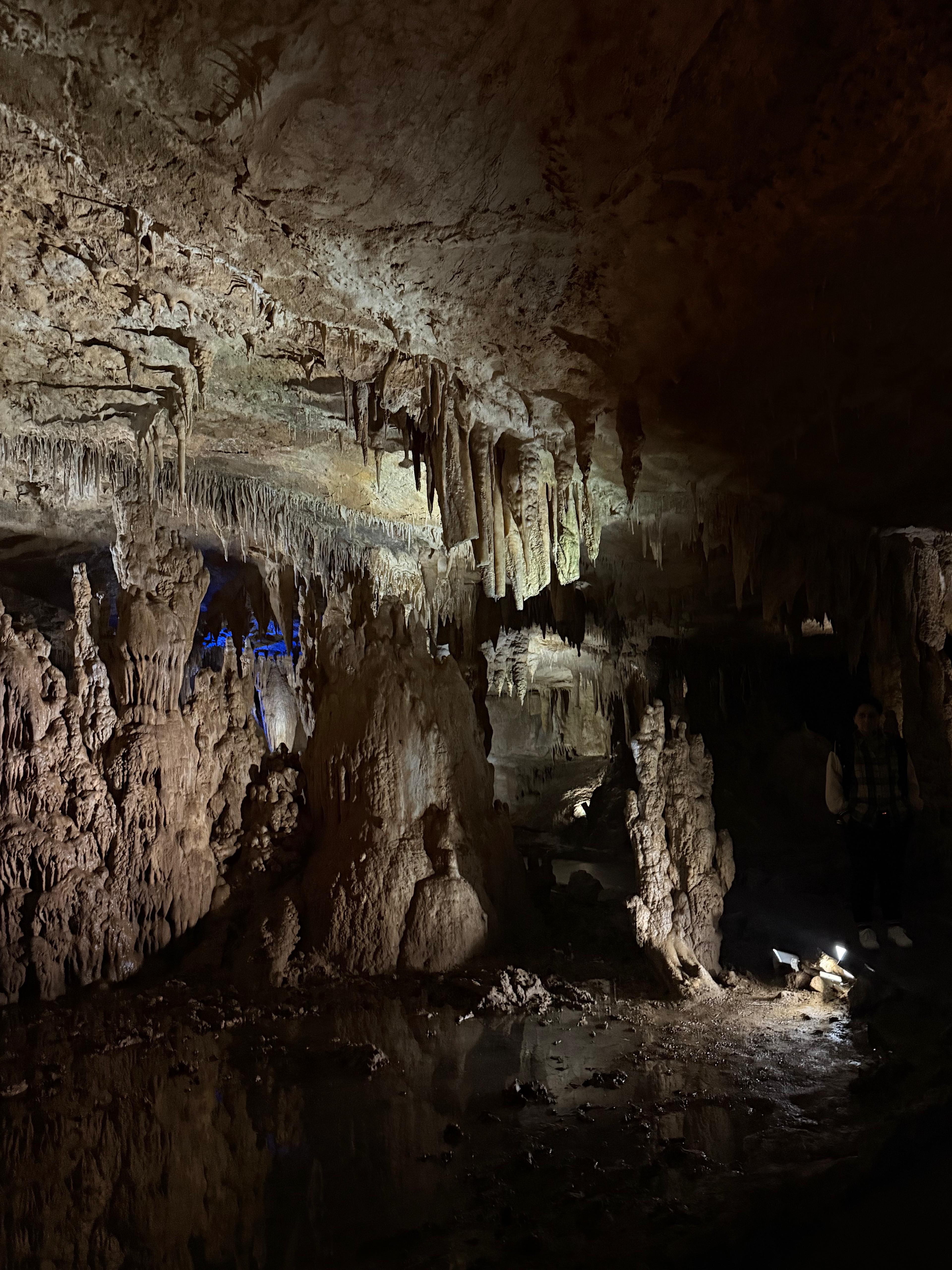 Rock formations inside Prometheus Cave