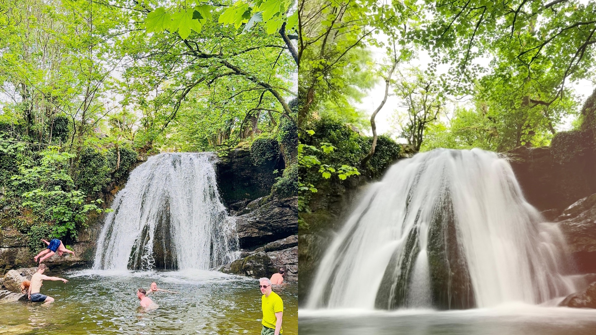 Janet’s Foss waterfall and plunge pool