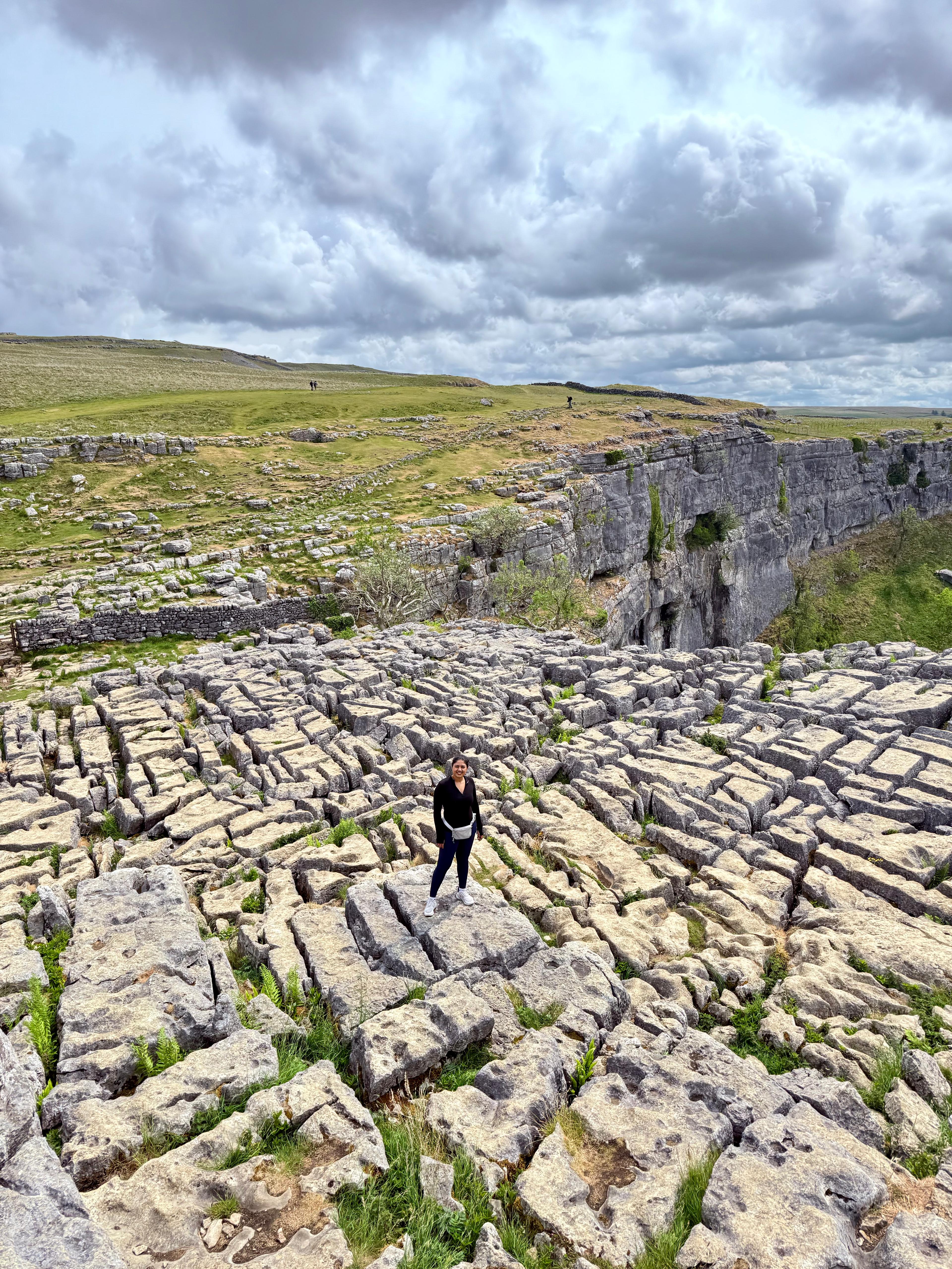 Limestone slabs on top of Malham Cove