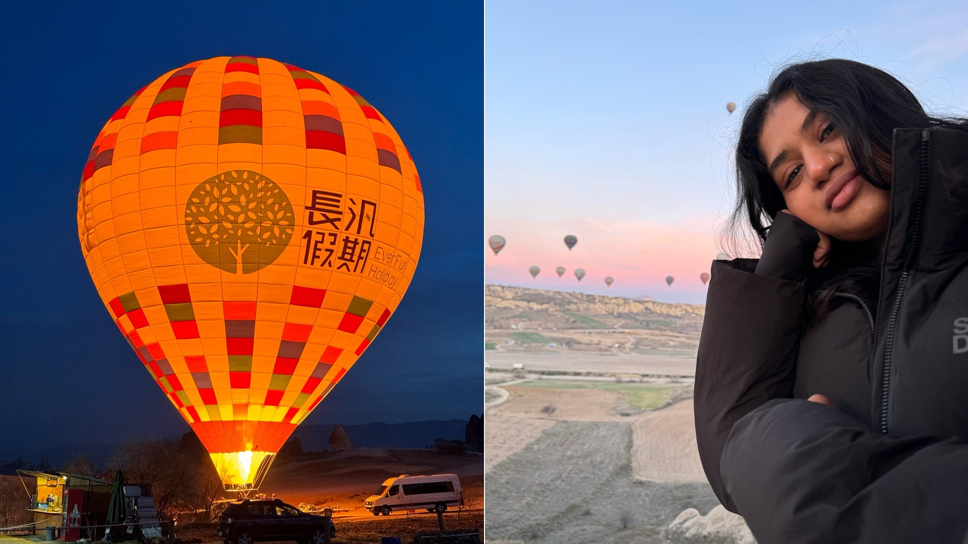 Hot air balloon sunrise in Cappadocia